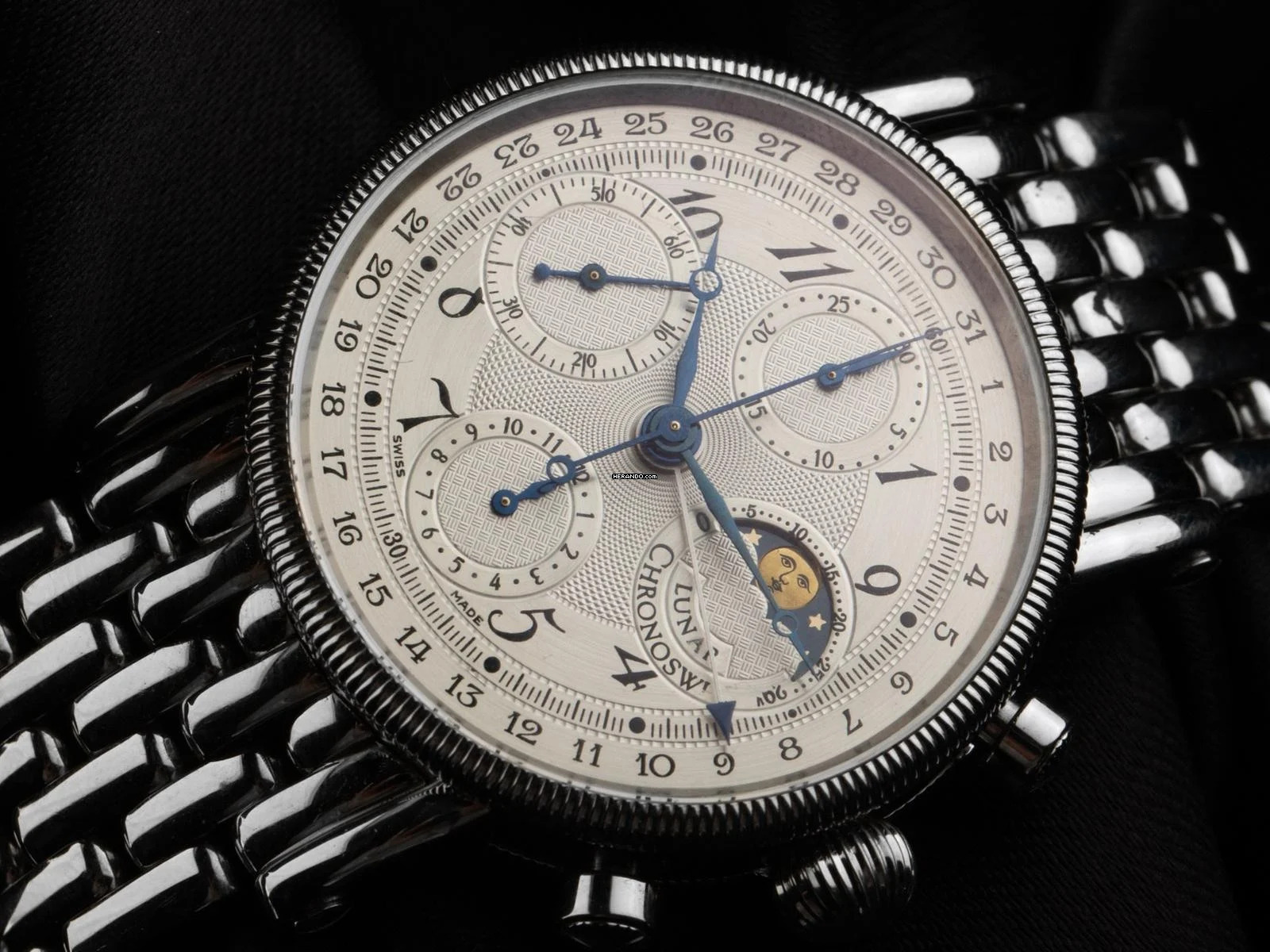  Chronoswiss Lunar Ref.CH7523 2010 original Box wie Neu Vintage 