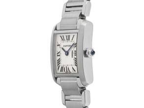 Thumbnail von Cartier Tank Française PM kleines Modell Ref.2384 2004 original Box sehr gut Vintage