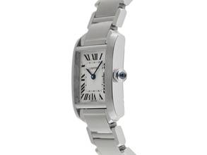 Thumbnail von Cartier Tank Française MM Medium Modell Ref.2465 2006 original Box sehr gut Vintage