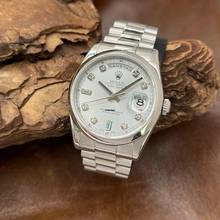 Thumbnail von Rolex Day-Date 36 Day-Date I 36 Platin ICEBLUE Diamond - FULLSET 2008 LC100 - Ref. 118206 Diamond Dial