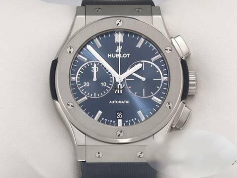  Hublot Classic Fusion Blue 45mm Chronograph 2024 521.nx.7170.rx Titan Automatik 