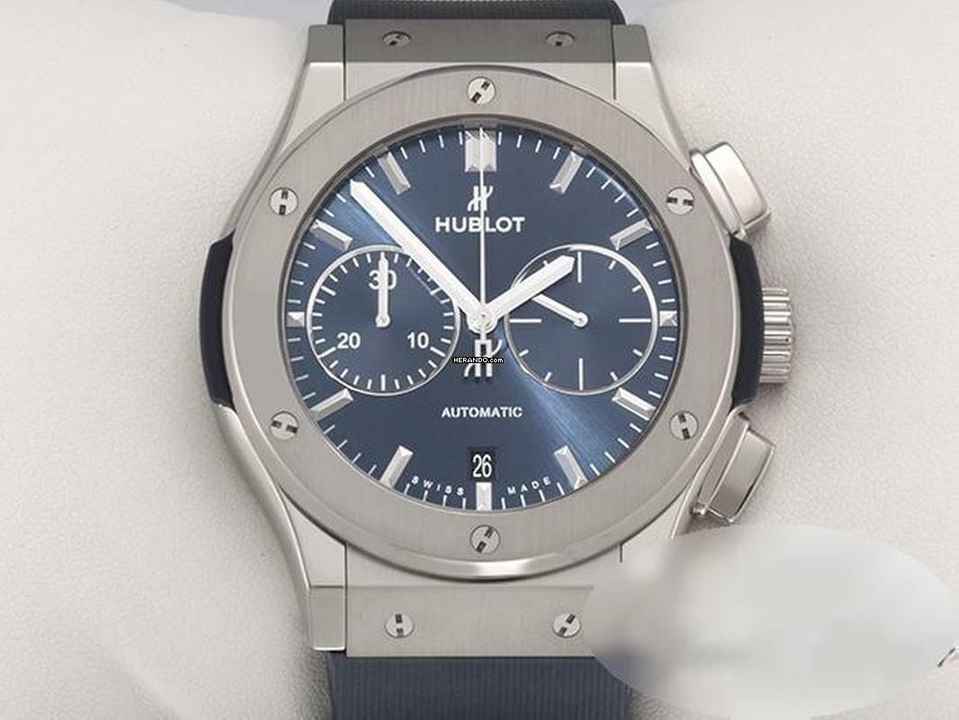  Hublot Classic Fusion Blue 45mm Chronograph 2024 521.nx.7170.rx Titan Automatik 