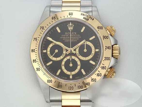  Rolex Daytona 16523 1998 Zenith Stahl Gelbgold 750 Chronograph Automatik Stainless Steel 18kt Yellow Gold Oyster-band Chronometer Black Dial 