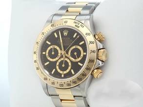Thumbnail von Rolex Daytona 16523 1998 Zenith Stahl Gelbgold 750 Chronograph Automatik Stainless Steel 18kt Yellow Gold Oyster-band Chronometer Black Dial