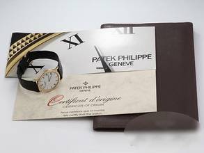 Thumbnail von Patek Philippe Calatrava 3520d 1994 Gelbgold 750 Handaufzug Gold