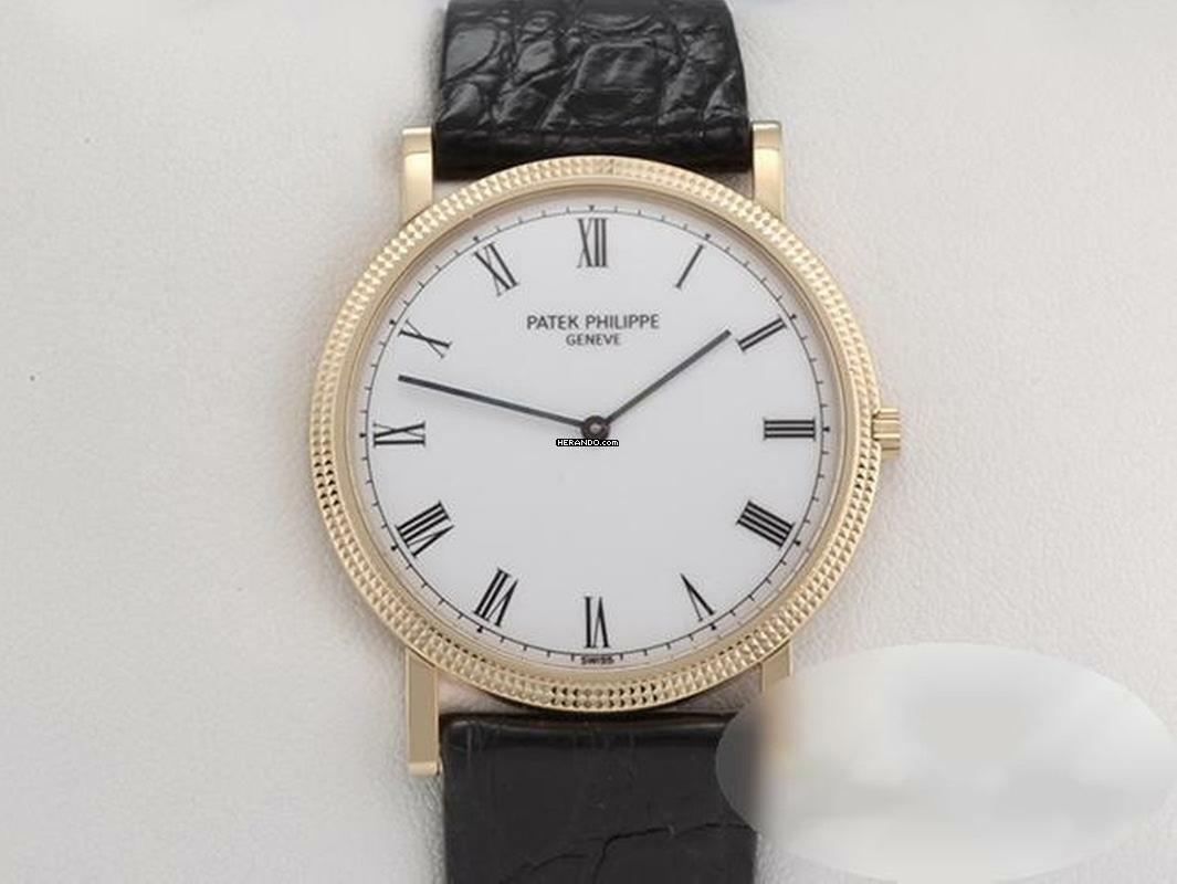  Patek Philippe Calatrava 3520d 1994 Gelbgold 750 Handaufzug Gold 