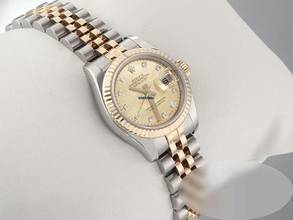 Thumbnail von Rolex Lady-Datejust 179173 Stahl Gelbgold 750 Goldust Diamanten Automatik Gold