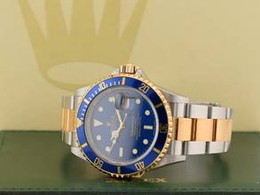 Thumbnail von Rolex Submariner Date 16613 Like New Full Set Card Ita 2012