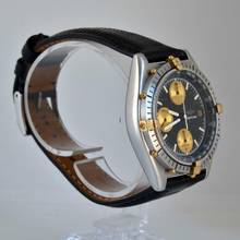 Thumbnail von Breitling Chronomat 81950 chronograph black dial steel Full Set