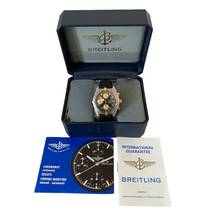 Thumbnail von Breitling Chronomat 81950 chronograph black dial steel Full Set
