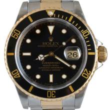 Thumbnail von Rolex Submariner Date 16613 Black tritium dial 1998 Full Set