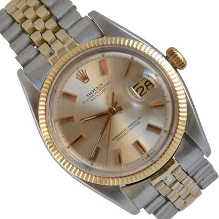  Rolex Datejust 36 6605 Champagne dial steel and yellow gold 18KT 1957’s 