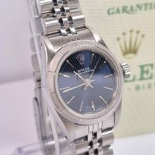 Thumbnail von Rolex Oyster Perpetual 26 26mm Full Steel Blue Dial Automático Completo