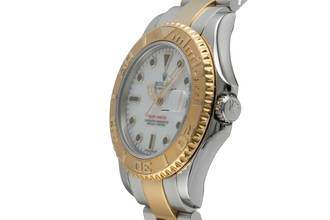 Thumbnail von Rolex Yacht-Master White Dial Stahl Gold Automatik Herrenuhr 168623