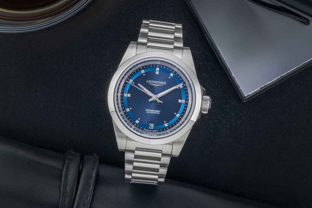  Longines Conquest Stahl Automatik unisex Ref. L3.430.4.97.6 Box & Papiere 2024 