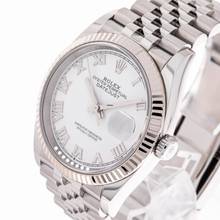 Thumbnail von Rolex Datejust 36 White – Roman Dial – 126234 – like NEW – 12/2019 Full Set Lc100