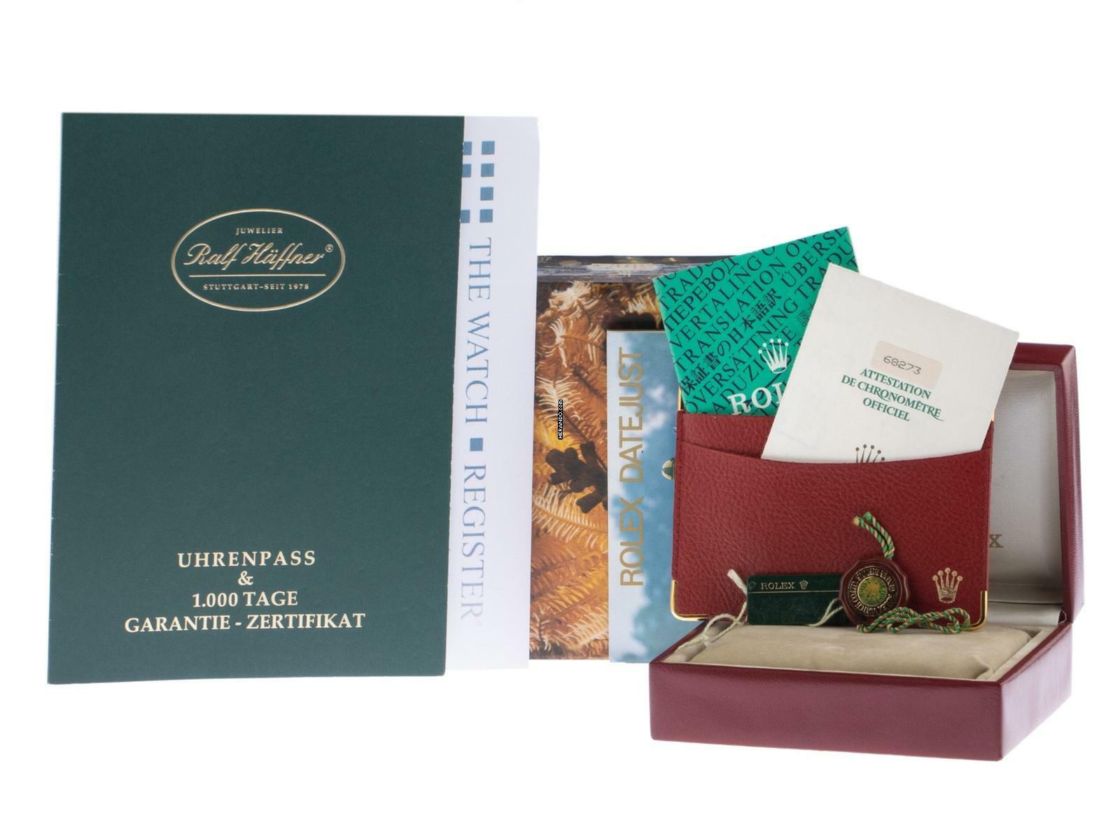 Rolex Datejust 31 Medium Ref.68273 1988 Full Set sehr gut Vintage