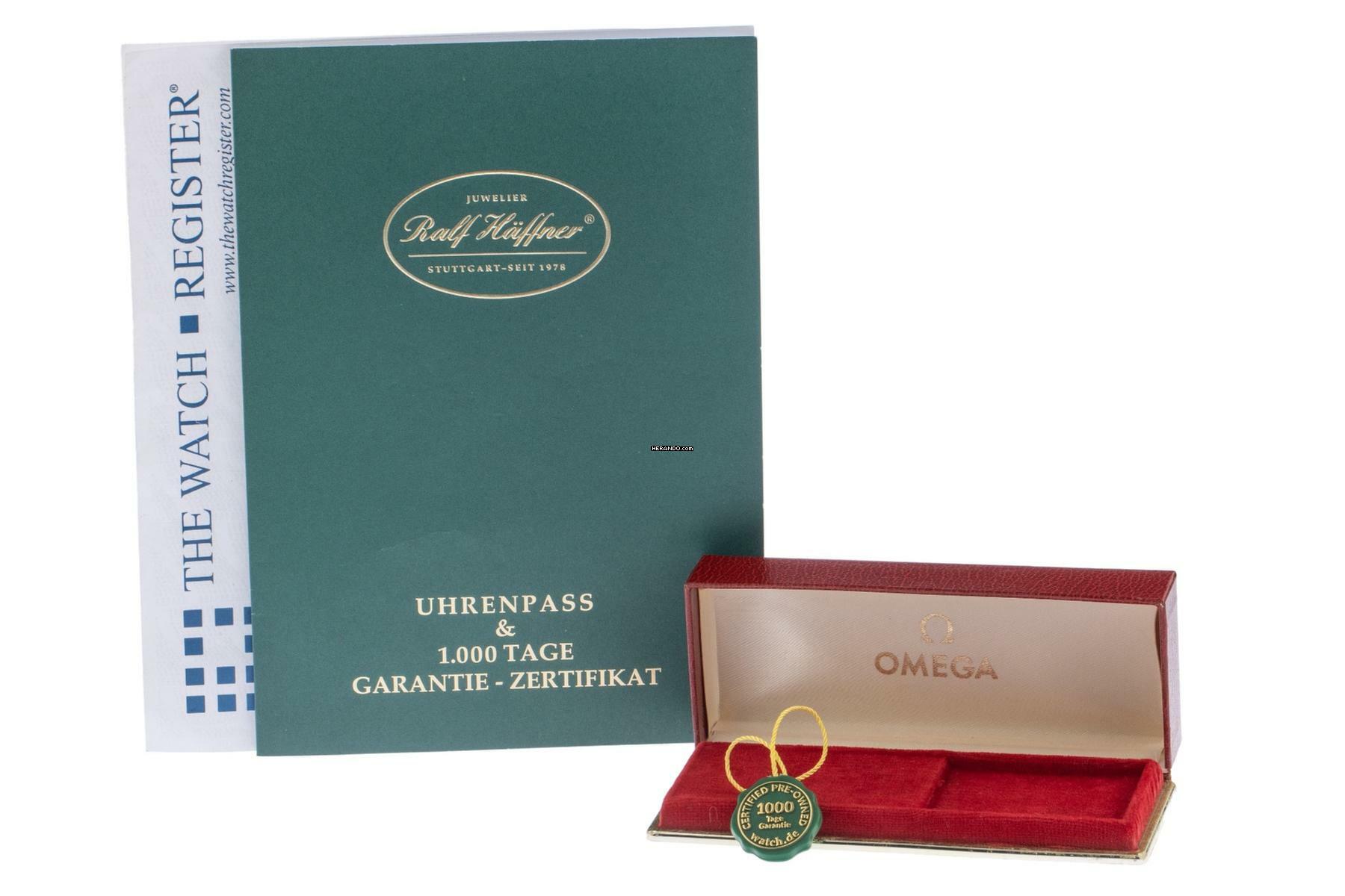  Omega Classic Ref.131.001 1975 original Box sehr gut Vintage 