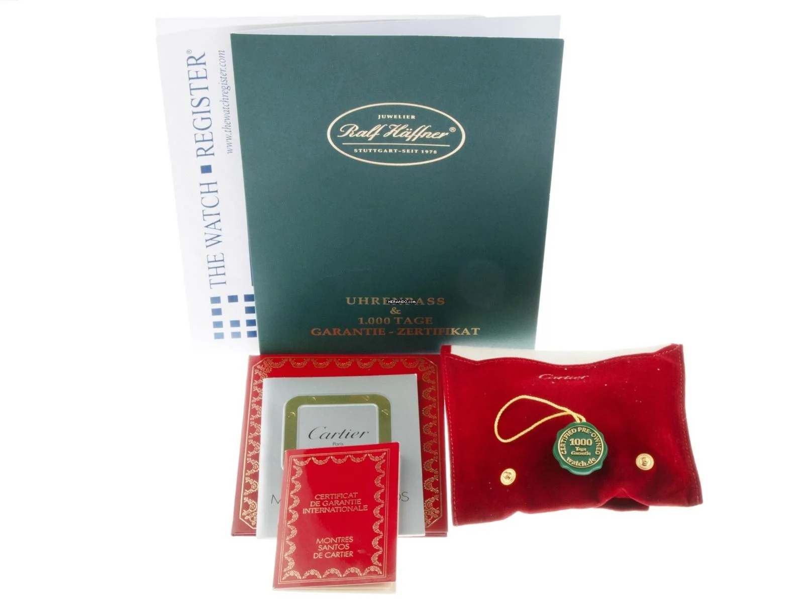 Cartier Santos Octagon PM kleines Modell Ref.187903 1985 Full Set sehr gut Vintage