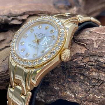  Rolex Pearlmaster Pearlmaster 29 - Perlmutt Dia Blatt - Diamant Lünette (Aftermarket) - Ref. 69328 Perlmutt Diamanten Blatt - Ref. 69328 