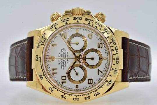  Rolex Daytona Cosmograph 18k Yellow Gold Zenith 16518 Vintage LC100 
