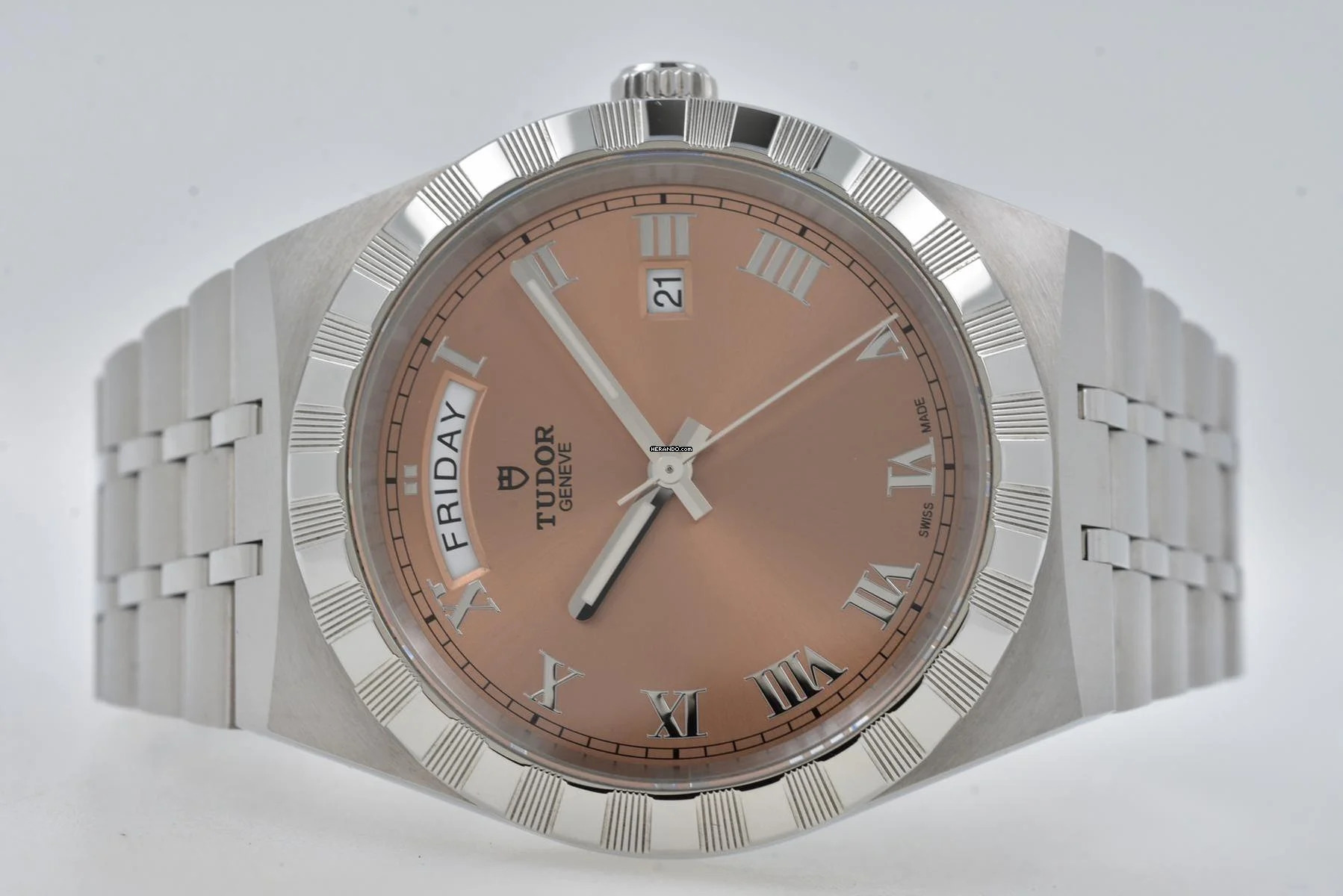 Tudor Royal Day Date 28600 Salmon Dial