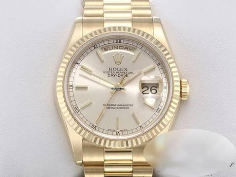  Rolex Day-Date 36 36mm 118238 Gelbgold 750 2003/04 Automatik 18kt Yellow Gold Damen Herren President-band Chronometer Oyster 