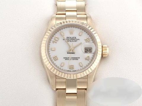  Rolex Lady-Datejust 26mm 79178 Gelbgold 750 2000 Automatik Gold Damen Damenuhr 18kt Yellow Gold Oyster-band Chronometer White Dial 