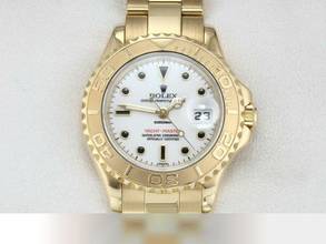 Thumbnail von Rolex Yacht-Master 29mm Gelbgold 750 169628 1999 Automatik 18kt Yellow Gold Damen Oyster-band Chronometer White Dial