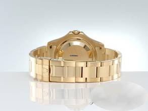 Thumbnail von Rolex Yacht-Master Medium Yachtmaster 35mm Gelbgold 750 68628 1997 Automatik Lady 18kt Yellow Gold Oyster-band Chronometer Blue Dial