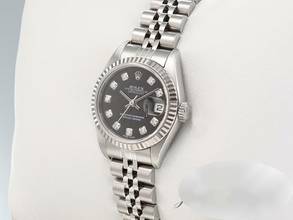 Thumbnail von Rolex Lady-Datejust Stahl Weissgold 750 Diamanten 2002 Automatik Stainless Steel 18kt White Gold Damen Jubilé-band Chronometer Oyster Black Dial