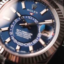 Thumbnail von Rolex Sky-Dweller Steel Oyster Fluted Blue Dial NEW IN STICKERS