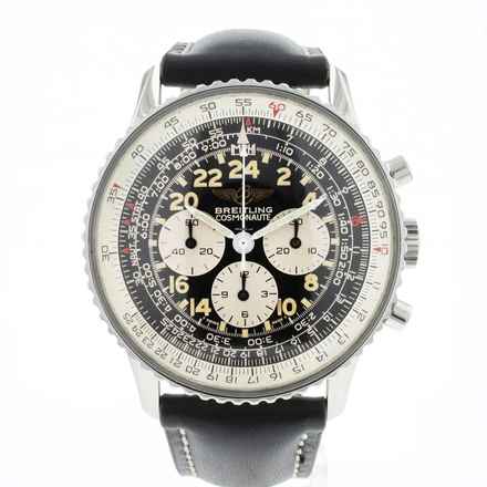  Breitling Navitimer Cosmonaute Steel Black Dial 