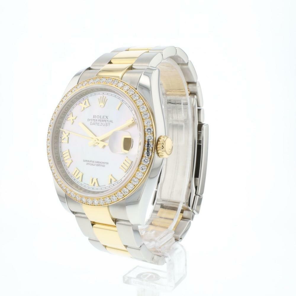 Rolex Datejust 36 Steel / Gold Oyster Mop Diamonds