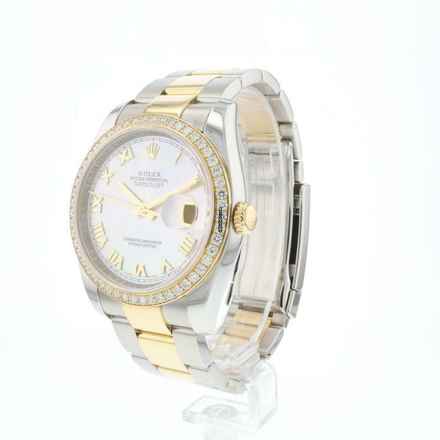  Rolex Datejust 36 Steel / Gold Oyster Mop Diamonds 