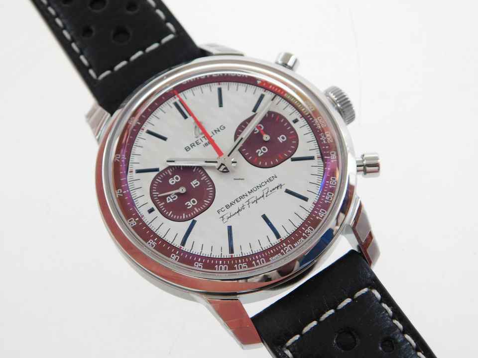  Breitling Top Time B01 125 Years FC Bayern München Limited Edition Full Set Neu LC 100 Breitling Top Time B01 125 Years FC Bayern München Limited 