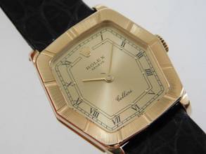 Thumbnail von Rolex Cellini 18 Karat Gelbgold Cellini Handaufzug medium Size 24 x 29 mm N.O.S. mit original 18 Kt Schließe Original Band und Box