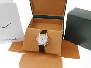 Thumbnail von Jaeger-LeCoultre Heraion Reveil Herrenuhr Chronograph Alarm im Top Zustand 36mm Stahl / Gold