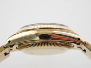 Thumbnail von Rolex Lady-Datejust 18 Karat Gelbgold Lady-Datejust mit Oysterband Box und Zubehör wie Neu von 1982 Saphirglas Schnellschaltung volles Band im Traumzustand !