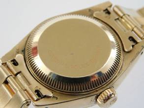 Thumbnail von Rolex Lady-Datejust 18 Karat Gelbgold Lady-Datejust mit Oysterband Box und Zubehör wie Neu von 1982 Saphirglas Schnellschaltung volles Band im Traumzustand !