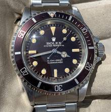 Thumbnail von Rolex Submariner (No Date) 5513 Bart Simpson brown dial 1967 Full Set TOP Condition