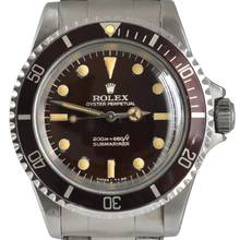 Thumbnail von Rolex Submariner (No Date) 5513 Bart Simpson brown dial 1967 Full Set TOP Condition