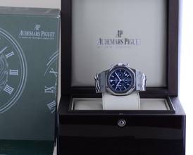 Thumbnail von Audemars Piguet Royal Oak Chronograph Stahl blue Dial Automatik 39mm rar TOP B+P