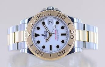 Thumbnail von Rolex Yacht-Master Stahl Gold Medium 35 mm white Dial 2013 Rehaut B+P