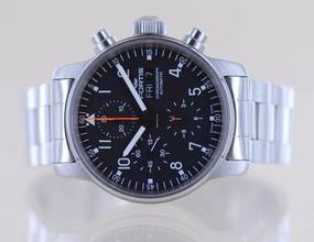 Thumbnail von Fortis Flieger (Submodel) Day Date Chronograph Automatic 7750 black Dial B+P
