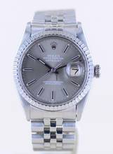 Thumbnail von Rolex Datejust 36 36mm grey Dial Jubilé Plexiglas Automatik