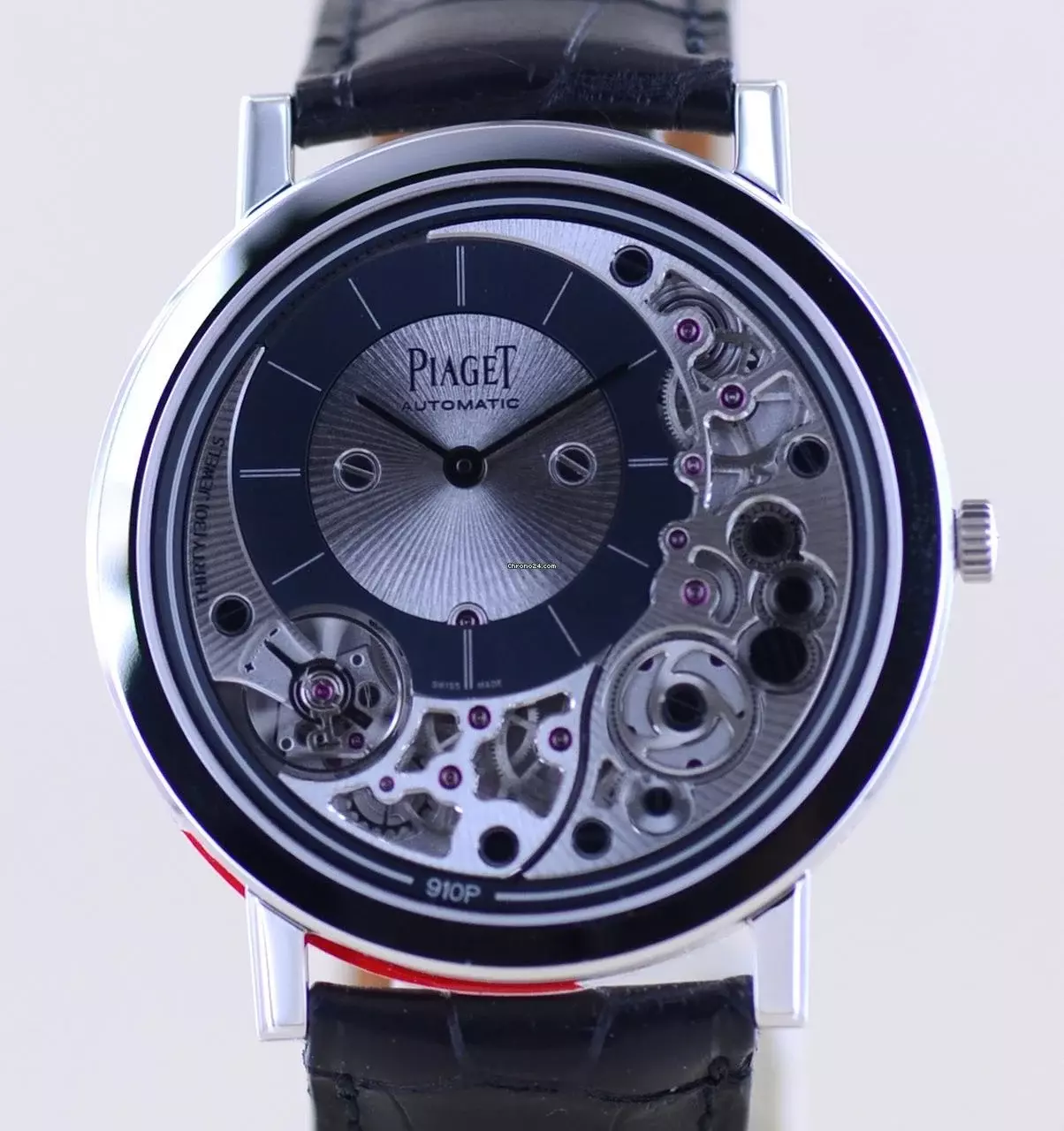  Piaget Altiplano Ultimate 18K White Gold ultra thin Skeleton Automatic 41mm Service 