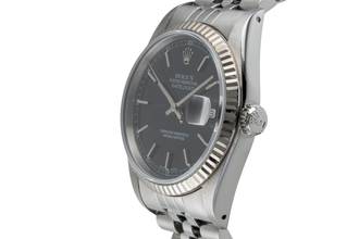 Thumbnail von Rolex Datejust 36 Black Dial Stahl / Weissgold Ref. 16234 Klassiker X-Serie