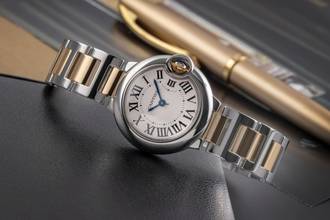 Thumbnail von Cartier Ballon Bleu 28mm de Cartier Stahl / Gold Quarz Damenuhr Ref. W69007Z3 3009