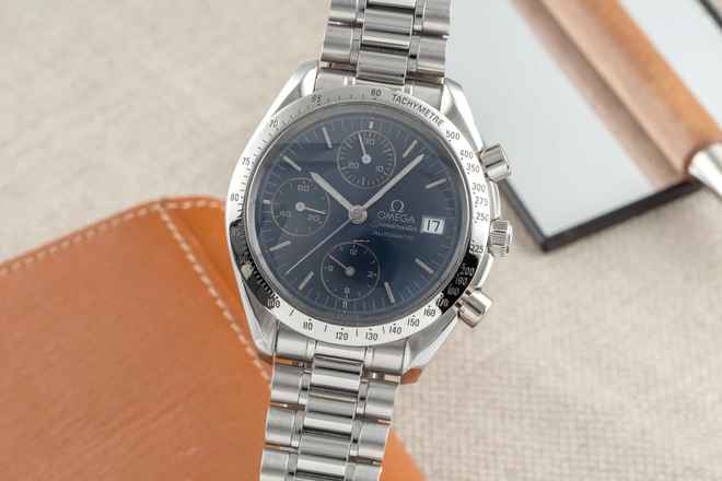  Omega Speedmaster Date Chronograph Stahl Automatik Herrenuhr Ref. 3511.80.00 